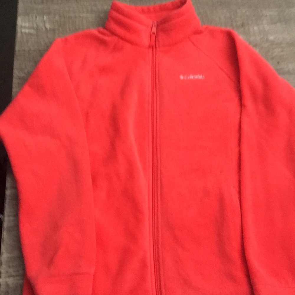 Girls fleece pull-up sweater